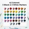 Ohuhu Acrylic Paint Markers Direct Liquid: 48 Pack Flexible Brush Tip Acrylic Markers High Opacity Paint Pens Waterproof Lightfast for Rock Painting Easter Eggs Wood Glass Ceramic Canvas - Nahuku